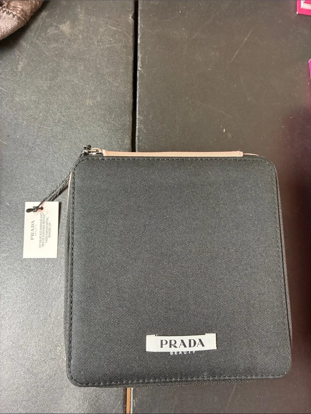 Prada Beauty Empty Toiletry Zip Pouch NWT